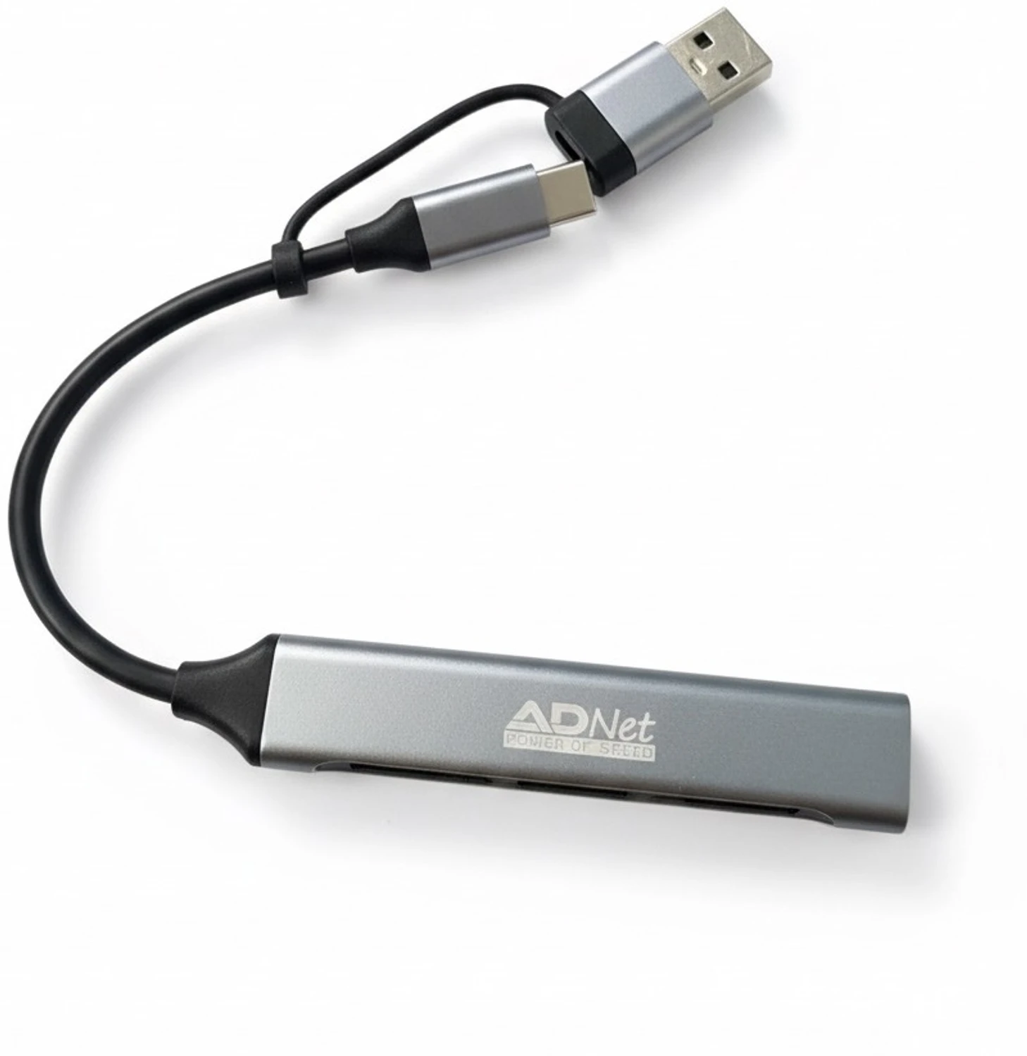 USB Type C & USB Hub 3.0 Plugs, 4 in 1 Ports with Upto 5Gbps Data Tranfer Gadget for Laptop